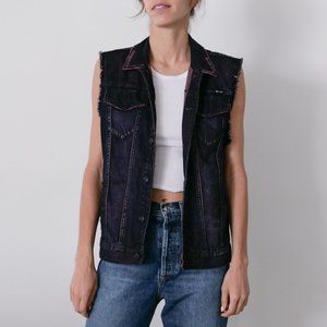 Kill City Purple Denim Vest